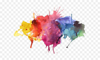 Watercolor painting Splash - color splash Watercolor painting Splash - color splash
