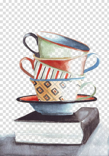 Watercolor painting Still life Art Printmaking, Mug transparent background PNG clipart