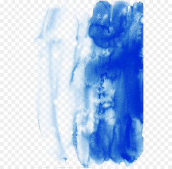 Watercolor painting Texture - Creative blue watercolor background design 