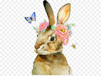 Watercolor painting The Tale of Peter Rabbit - rabbit Watercolor painting The Tale of Peter Rabbit - rabbit