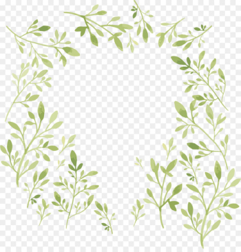Watercolor painting - Watercolor leaves decorative background 
