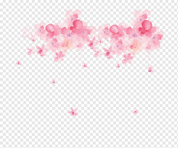 Watercolor painting Watercolour Flowers Garland, flower, heart, branch, computer Wallpaper png