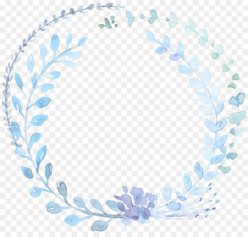 Watercolor Painting, Watercolour Flowers, Painting, Blue, Circle PNG