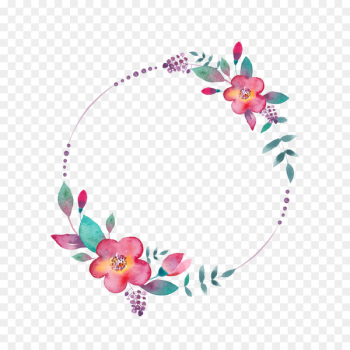 Watercolor painting YouTube - FLORAL CIRCLE Watercolor painting YouTube - FLORAL CIRCLE