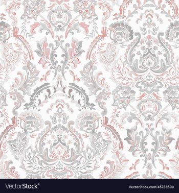 watercolor paisley repeat design fabric printing