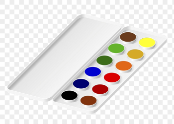 Watercolor palette png sticker, transparent | Free PNG - rawpixel