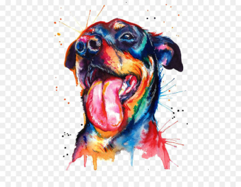 Watercolor puppy 