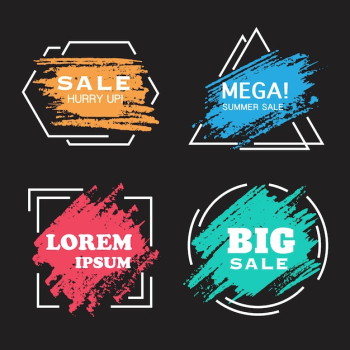 watercolor sales banner watercolor sales banner