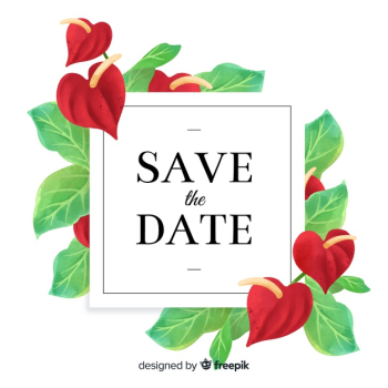 Watercolor save the date Watercolor save the date
