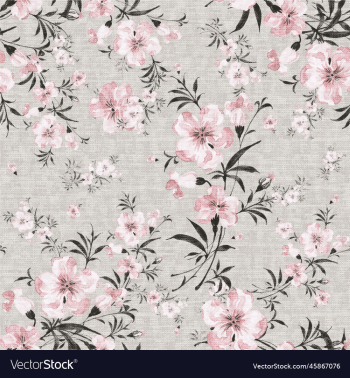 watercolor spring flower repeat design fabric