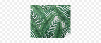 Watercolor Tropical Palm Leaves Seamless Pattern - Leaf Mural Tropical Watercolor Tropical Palm Leaves Seamless Pattern - Leaf Mural Tropical