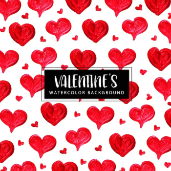 Watercolor Valentine Background Watercolor Valentine Background
