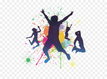 Watercolors and dancing people Watercolors and dancing people