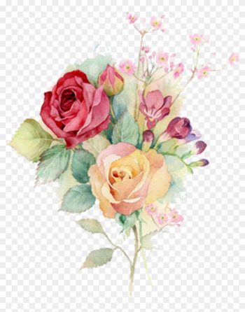 Watercolour Flowers Watercolor Painting Rose Art - Bunch Of Flowers Watercolour Watercolour Flowers Watercolor Painting Rose Art - Bunch Of Flowers Watercolour