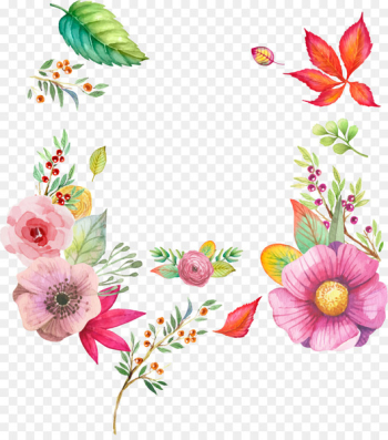 Watercolour Flowers Watercolor painting - Watercolor autumn flowers 