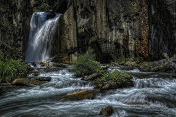 Waterfalls Near Stream Waterfalls Near Stream