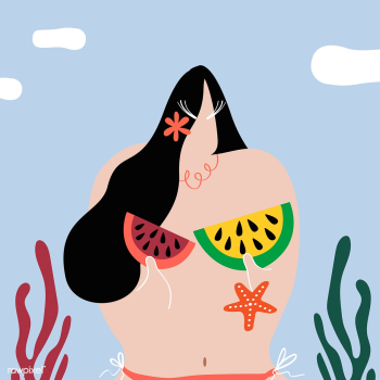 Watermelons as bikini | Free stock vector - 580343