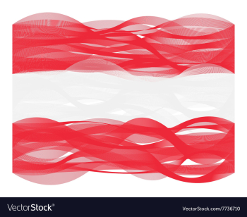 Wave line flag of Austria vector image Wave line flag of Austria vector image