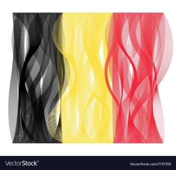 Wave line flag of Belgium vector image Wave line flag of Belgium vector image