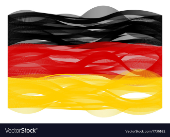 Wave line flag of Germany vector image Wave line flag of Germany vector image