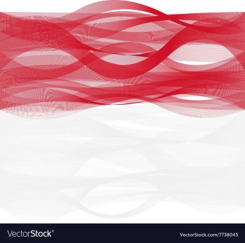 Wave line flag of Monaco vector image Wave line flag of Monaco vector image