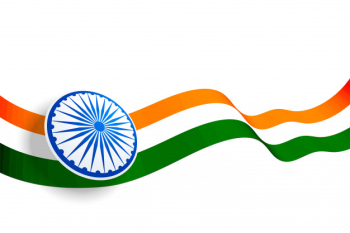 Waving indian flag design with blue chakra Free Vector Waving indian flag design with blue chakra Free Vector