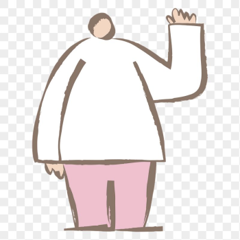 Waving man png sticker, pastel | Free PNG Illustration - rawpixel