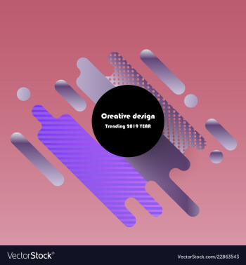 Wavy geometric background trendy gradient shapes vector image Wavy geometric background trendy gradient shapes vector image