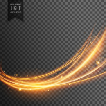 Wavy light effect Free Vector