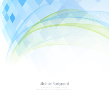 Wavy shapes on blue geometric background Wavy shapes on blue geometric background