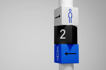 Wayfinding Sign PSD Mockup 2 Wayfinding Sign PSD Mockup 2