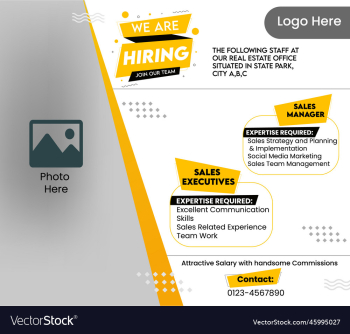 we are hiring announcement poster template we are hiring announcement poster template