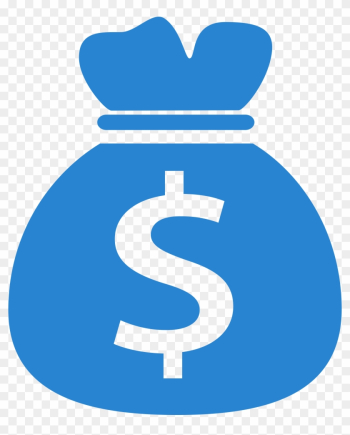 We Pay Cash - Money Bag Icon Blue