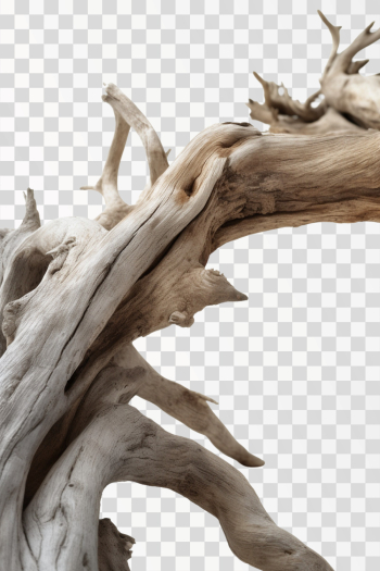 weathered wood branch, png transparent background