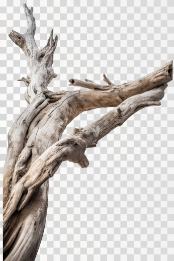 weathered wood branch, png transparent background