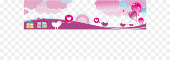 Web banner Cuteness Heart - Vector pink chick Web banner Cuteness Heart - Vector pink chick