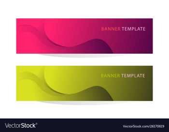 Web banner flyer and brochure vector image Web banner flyer and brochure vector image