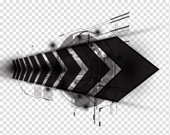 Web banner Technology, Technology banner background, black arrow decor transparent background PNG clipart