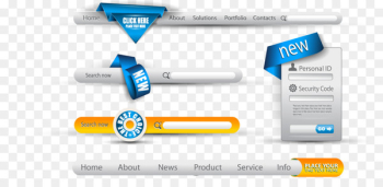 Web navigation Navigation bar Web design Search box - Site Map login box vector material 
