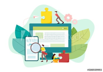 Website development concept Website development concept