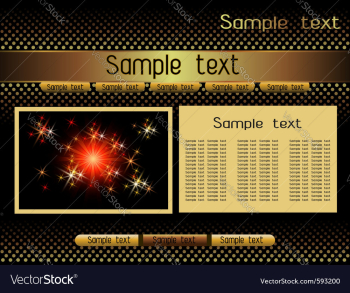 Website template vector image Website template vector image