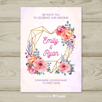 Wedding card template Wedding card template