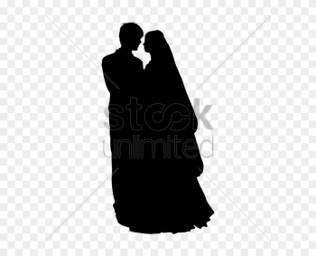 Wedding Coule Outline Clipart Wedding Silhouette Clip - Siluet Wedding Couple Muslim