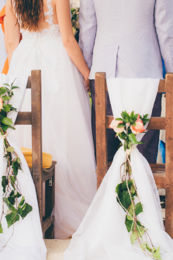 Wedding Couple Standing While Holding Hands Wedding Couple Standing While Holding Hands