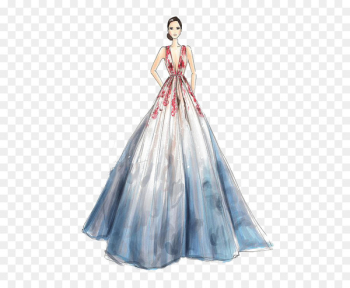 Wedding dress Drawing Fashion Sketch - Girls dress Wedding dress Drawing Fashion Sketch - Girls dress