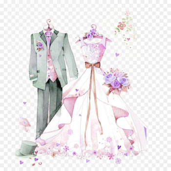 Wedding dress Marriage Formal wear Bride - Bride groom 