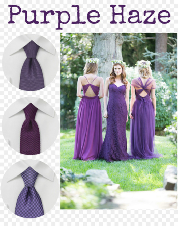 Wedding dress Purple Necktie Bridesmaid - purple Wedding dress Purple Necktie Bridesmaid - purple