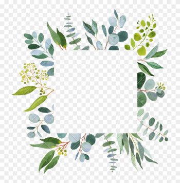 Wedding Greenery Square Template - Greenery Template Wedding Greenery Square Template - Greenery Template