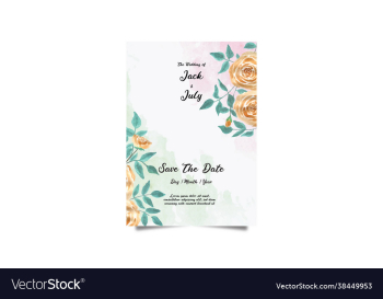 wedding invitation and menu template water color h wedding invitation and menu template water color h