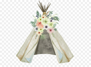 Wedding invitation Baby shower Tipi Glamping Dreamcatcher - boho 